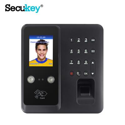 China Secukey 1000 Fingerprint and Face Time Attendance Digital Fingerprint Punch Card Punch Card Machine for sale