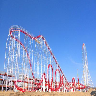 China China good quality amusement cheap exciting theme park rides big roller coaster for sale