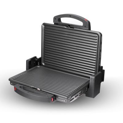 China Household 2022 Electric Press Grills 180 Degrees Opened Nonstick Electric Griddle for sale