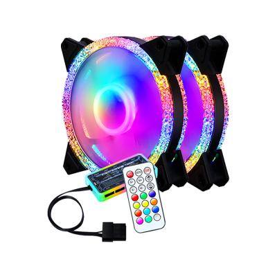 China Custom RGB Fan Factory OEM 12025 RGB Fan 6Pin 12v CPU Cooler Fan RGB Computer Fans for sale