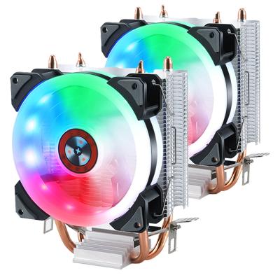 China Computer Case CPU Server Heatsink Copper Heat Pipe Soldering 90mm Fan Cooling Radiator for sale