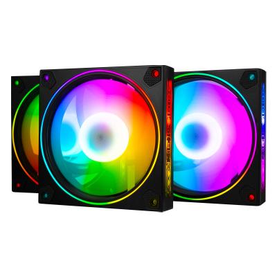 China Factory direct sale 120mm computer case 120mm computer case fan 12V DC RGB fan 12cm computer fan for sale