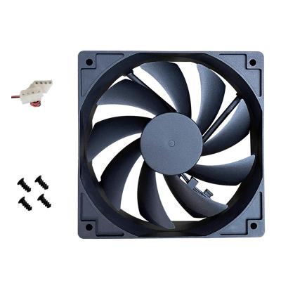 China Best 12V Computer Case Fans Cooling 120mm PC Case Fan 4PIN MOLEX Connector Hydraulic Black Non-LED Ratio Lights For Ventiladores Gamer for sale