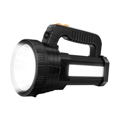 China Super Bright Durable High Power Rechargeable Handheld Searchlight Portable Camping LED Flashlight for sale