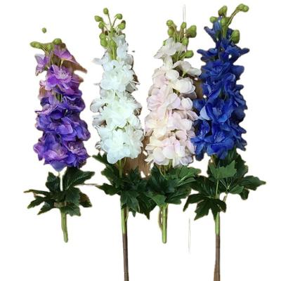 China Environmental protection green artificial high quality latex material delphinium flower for sale