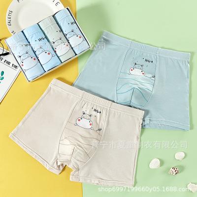 China Cheap Cotton Antibacterial Short Children Underwear Boy Kid Underwear White Models for sale