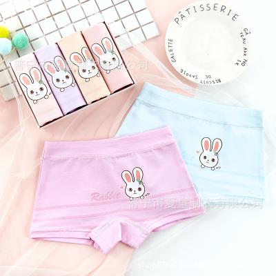 China Cartoon female children girl antibacterial pattern in underwear panties for sale