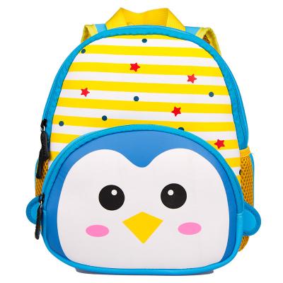 China High Quality Cartoon Waterproof Zoo Design Penguin Kindergarten 3D Animal Backpack for sale