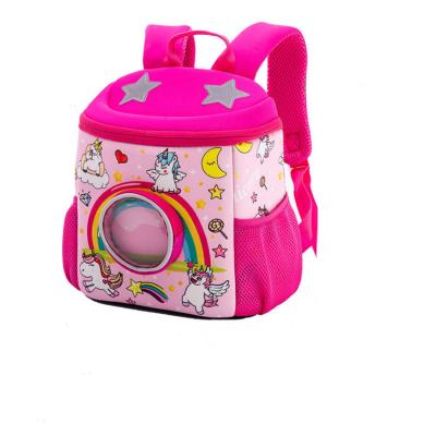 China High Quality Anti-theft Unicorn Children Bag Cartoon Print Pink Children Ride Around for sale