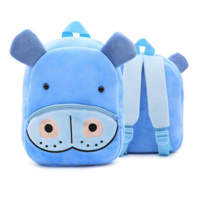 China Wholesale Mini Crystal Plush Soft Cartoon Animal Design Anti-theft School Bag Kids Backpack for sale