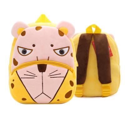 China Anti-theft Crystal Plush Zoo Animal Cute Cartoon Custom Kids Backpack Bag For Boys Girls for sale