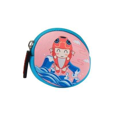 China Fashion Hot Sales Neoprene Customized Color Logo Kids Coin Purse Custom Made Cute for sale