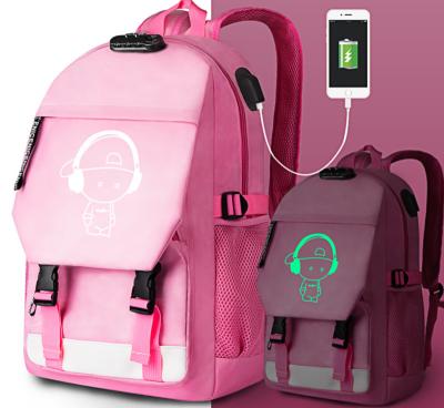 China Custom Waterproof Leisure New Arrival Usb Oxford Polyester Backpacks School Bag for sale