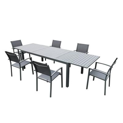 China Patio\Garden\Outdoor\Hotel\Beach\Balcony Outdoor Aluminum Extendable Dining Table Full for sale