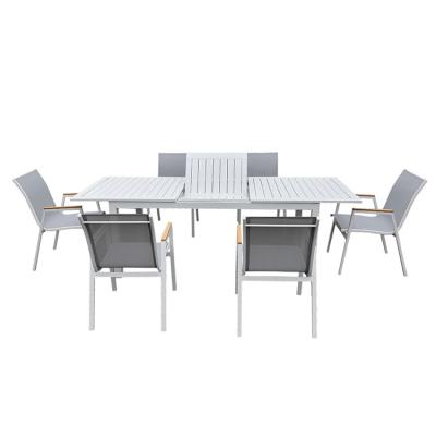 China patio\garden\outdoor french aluminum dining table\hotel\beach\extendable balcony for sale