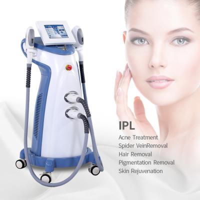 中国 大広間の使用のために縦の痛みのない永久的な Ipl Shr の毛の取り外し機械 販売のため