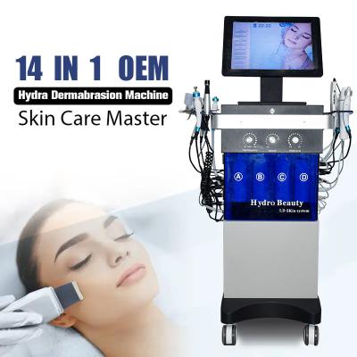 China Multi Functional Hydrafacial Aqua Peeling Machine 14 In 1 Whitening for sale