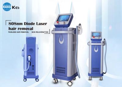 China Pijnloze permanente laserhaarverwijdering 808nm diode laser machine 3000W grote en mini spot grootte geïmporteerde saffier Te koop