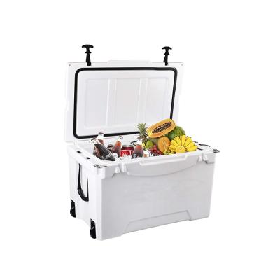 China Yetii 75QT Portable Cooler Box Rotomolded Ice Chest Waterproof With Wheels for sale