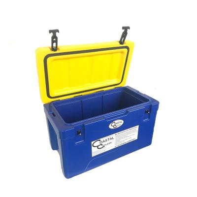 China Waterproof LLDPE 38L Material Roto Molded Heavy Duty Marine Camping Coolers With PU Insulation Porcelain for sale