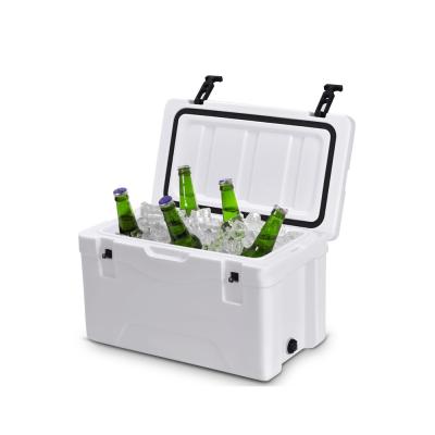 China 38L Rotomolded Insulated Hard Cool Boxes For Fishing Food With Handle PE Material Marine Coolers for sale