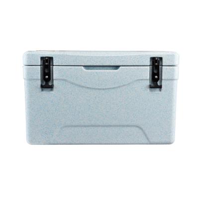 China Cooler box wholesale waterproof light blue white color and PE material rotomolded coolers ice chest for sale