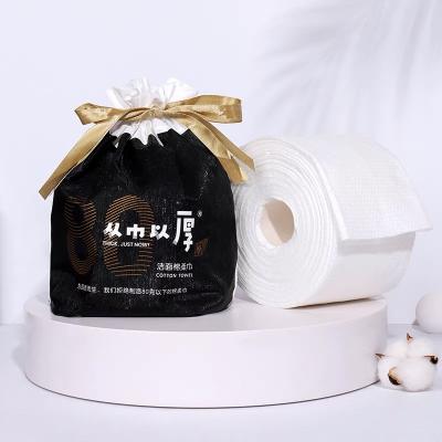 China Wholesale Custom Disposable Disposable Towel Disposable LOGO Private Label Cotton Nonwoven Fabric Outer Packaging Salon Clean Face Towel for sale