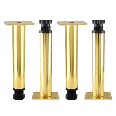 China Simplicity Manufacturer Direct Selling Metal Furniture Cheap Metal Table Leg Tube Top Wholesale Sofa Leg Adjustable Leg for sale