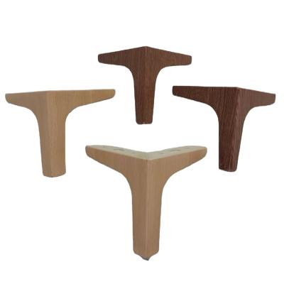 China Modern Simple Furniture Accessories Metal Wood Grain Sofa Furniture Legs for sale