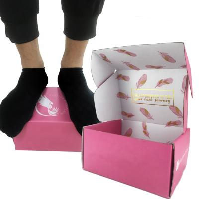 China Recycled Materials Custom Printed Skincare Shipping Mailing Boxes , Colorful Cosmetic Set Cosmetics Corrugated Mailer Paper Packaging Box for sale