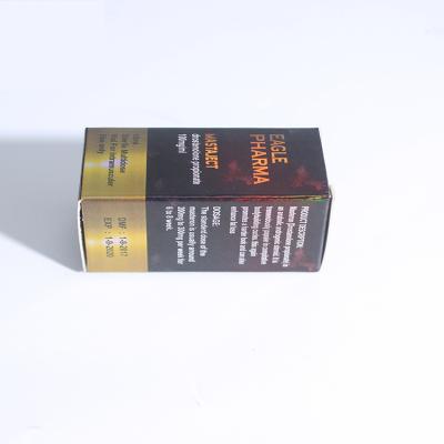 China Recycled Materials Custom Printing Medicine Labels Foldable Cardboard 10Ml Vial Packaging Paper Box for sale