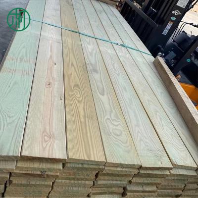 China Modern Manufacturers Timber Road Wooden Deck Construction Garden Landscape Plank Preservative Finnish Wood for sale