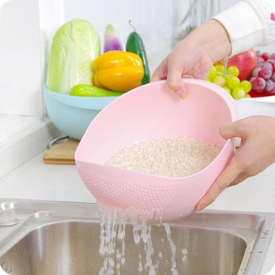 China Wholesale high quality plastic stocked environmental protection drain basket washing basket sieve and filter cleaning rice, peas, fruit for sale