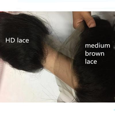 China Natural Hairline With Baby Hair Transparent Thin Lace Frontal Closure 13x4 HD With Baby Hair Pluck Pre Hairline Body Wave Virgin Hair Sellers Paypal Accept for sale