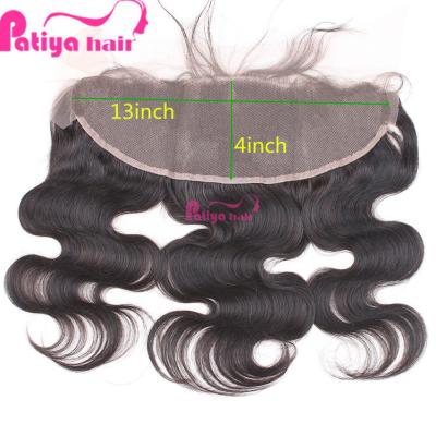 China Wavy Body Lace Headbands With Free Shipping 1 Piece Baby Hair Body Wave Virgin 13x4 Lace Frontal Hair Extension Brazilian Hair Cheap Headbands With Baby Hair for sale