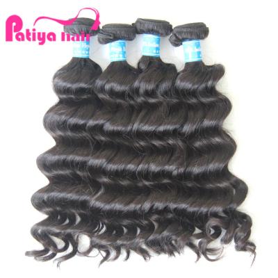 China Good Quality Cuticle Aligned Hair Bundles Weave Deal Indian Virgin Unprocessed Raw Natural Full Wave Wavy Hair Style Hair Bundles Weave Deal for sale