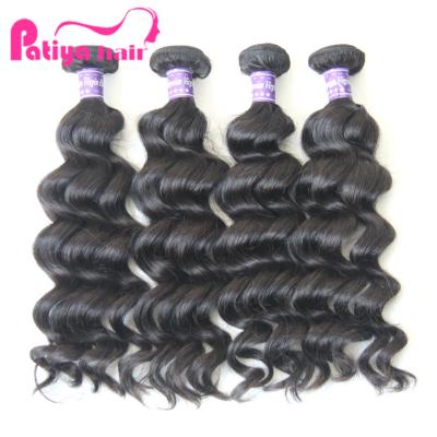 China Min Order Quantity 1 Piece Virgin Malaysian Hair Bundle Natural Hair Wavy Deep Curly Extensions Double Drawn Weft for sale