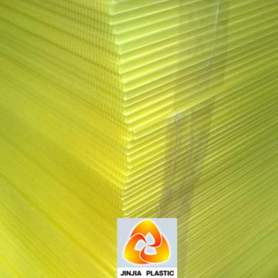 China Advertising Board Yellow Color Polypropylene Sheets 4 X 8 Corrugated Plastic Sign Board for sale