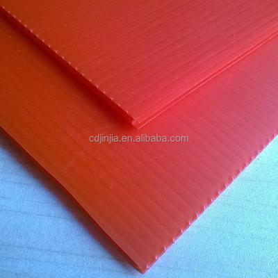 China Advertising Board Cartonplast Red Polypropylene PP Plastic Corrugated Corrugated Cardboard Sheets for sale