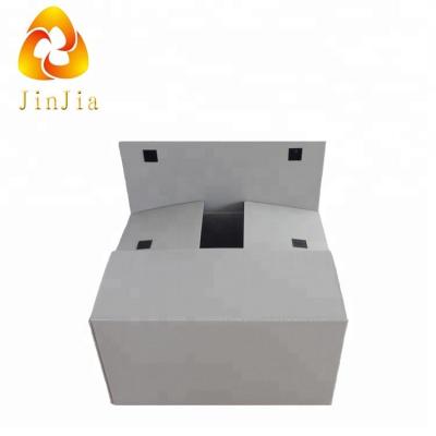 China Recyclable PP Plastic Cardboard Large Fluted Shipping Containers Moving Boxes for sale