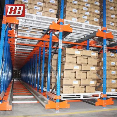 China Corrosion Protection Industrial High Density Storage Mobile Radio Shuttle Rack Heavy Duty Racking for sale