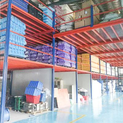 China Corrosion Protection Industry Warehouse Multiple Row Storage Shelves Racks Loft Racks Pallet Racks for sale