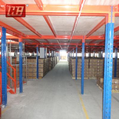 China Corrosion Protection Hot Selling Mezzanine Floors Customized Universal Shelves Worked Racks Steel Platform for sale