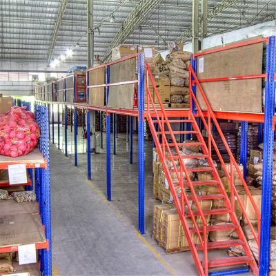 China Custom Corrosion Protection Factory Storage Mezzanine Floor Pallet Racking System for sale