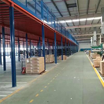 China Corrosion Protection Made In China Industrial Warehouse Steel Platform Metal Shelving Storage Rack Bed Mezzanine Floor Racking System for sale