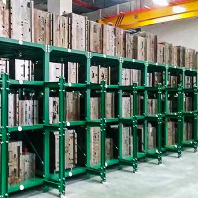 China Customized Injection Mold Storage Rack Corrosion Protection Heavy Duty Injection Mold Racking Sliding Industrial Shelf for sale