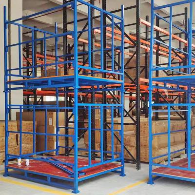 China Corrosion Protection Industrial Metal Collapsible Pallet Box Warehouse Stores Storage Heavy Duty Steel Cage for sale