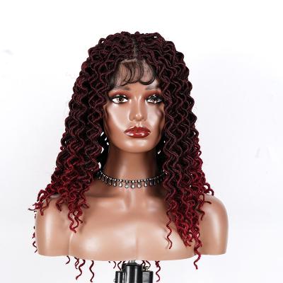 China Body Wave Curly Hair Synthetic Wigs for Black Women Black Hair Afro Wigs Synthetic Ombre Color Hair Wigs for sale