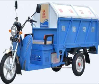 China Special Three WheelTricycle/ Big garbage container lift truck Closed Cabin Cargo tricycle for sale