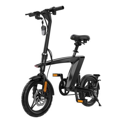 China 14 Inch Power Bicicleta Electrica Portable E-Bike Aluminum Alloy Folding Electric Bike For Fun City Electric Bike for sale